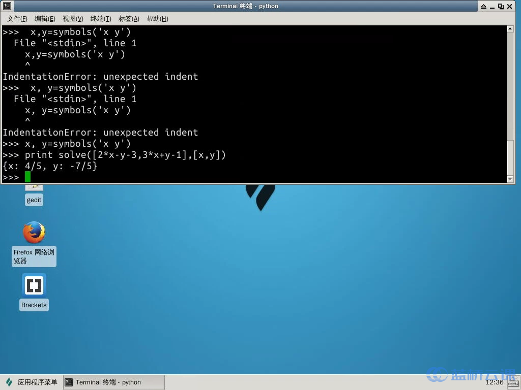 SymPy库简介与解线性方程的实现 - 蓝桥云课
