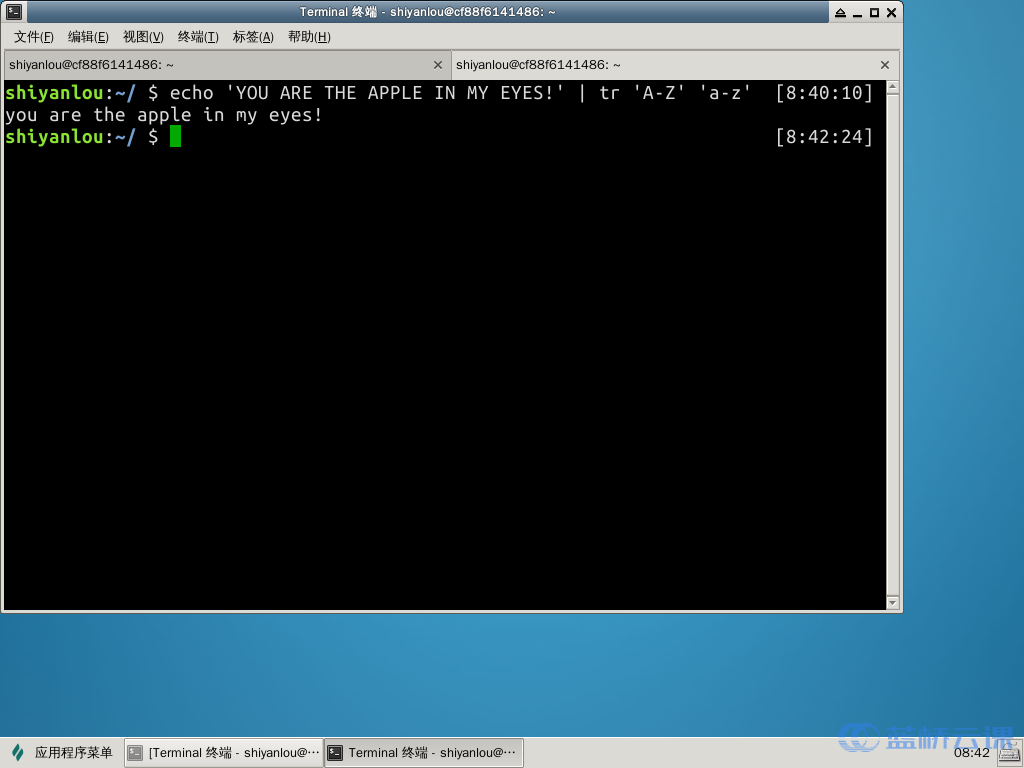 Linux操作7cut paste tr 蓝桥云课
