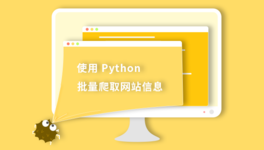 Python 实现网站信息批量爬取