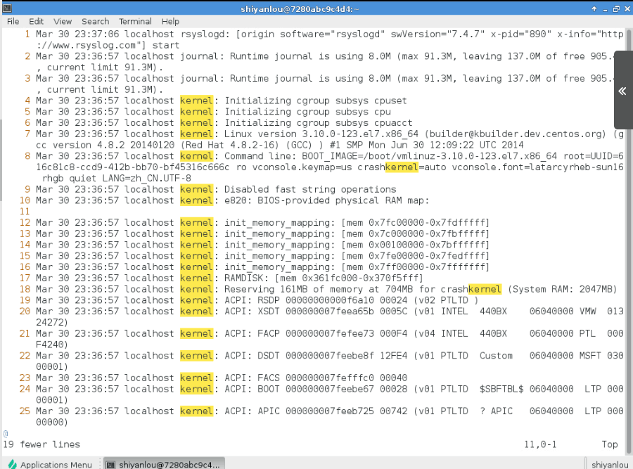 提交vim操作代码区