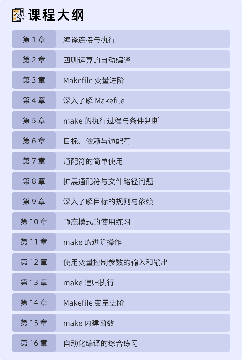Makefile 基础入门实战 蓝桥云课
