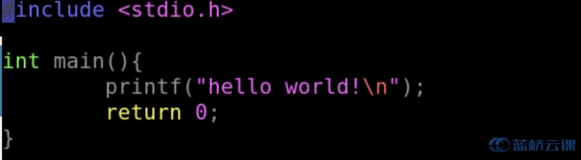 实验一:写一个hello world小程序